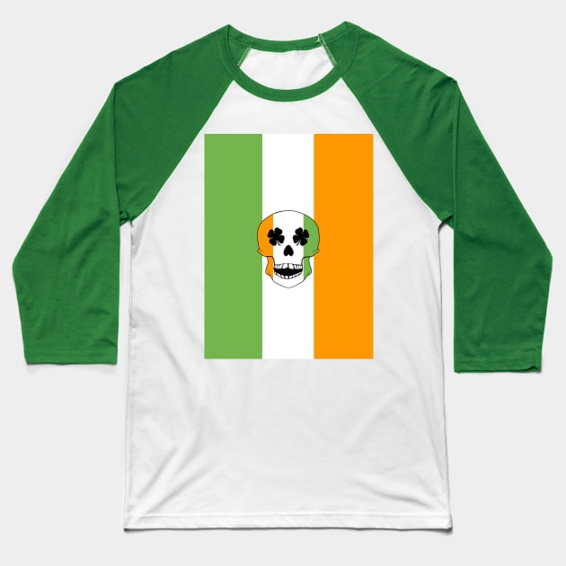 THE Irish Skull St Paddys Day Baseball T-Shirt by SartorisArt1